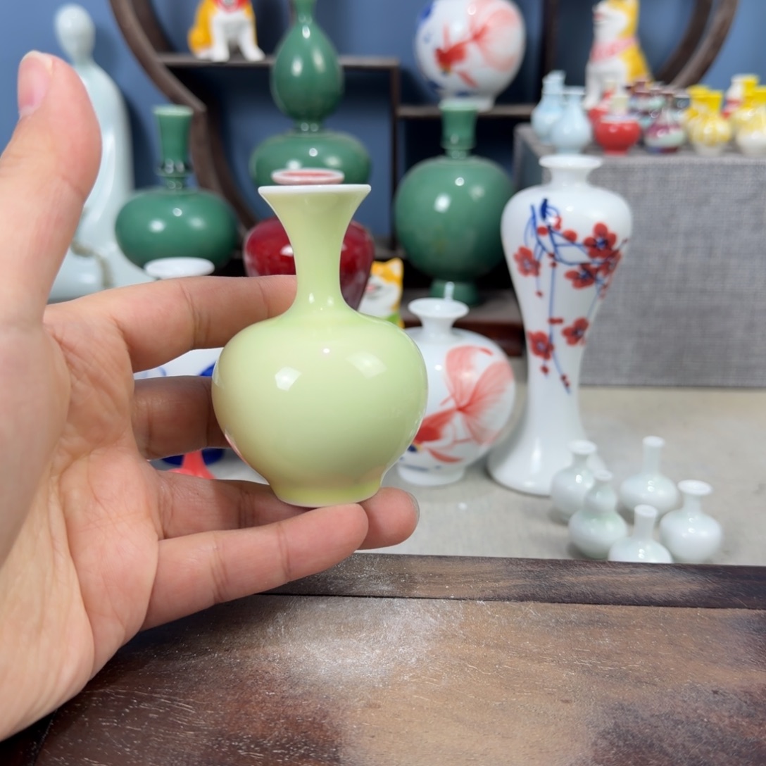 陶瓷手工小花器摆件