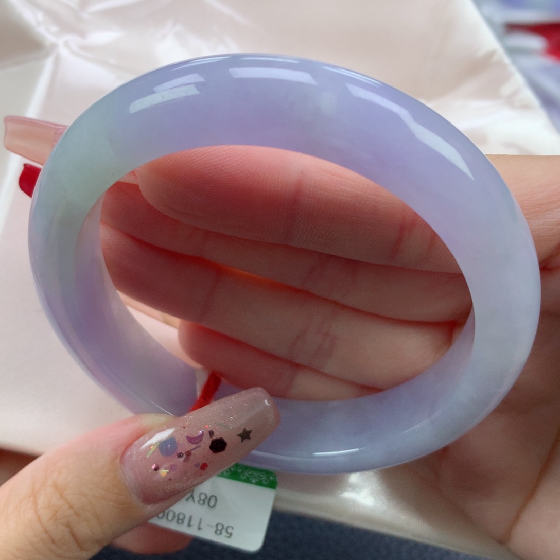 翡翠手镯未镶嵌5859正圈