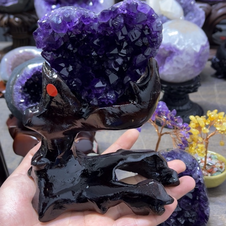 紫晶摆件未镶嵌摆件