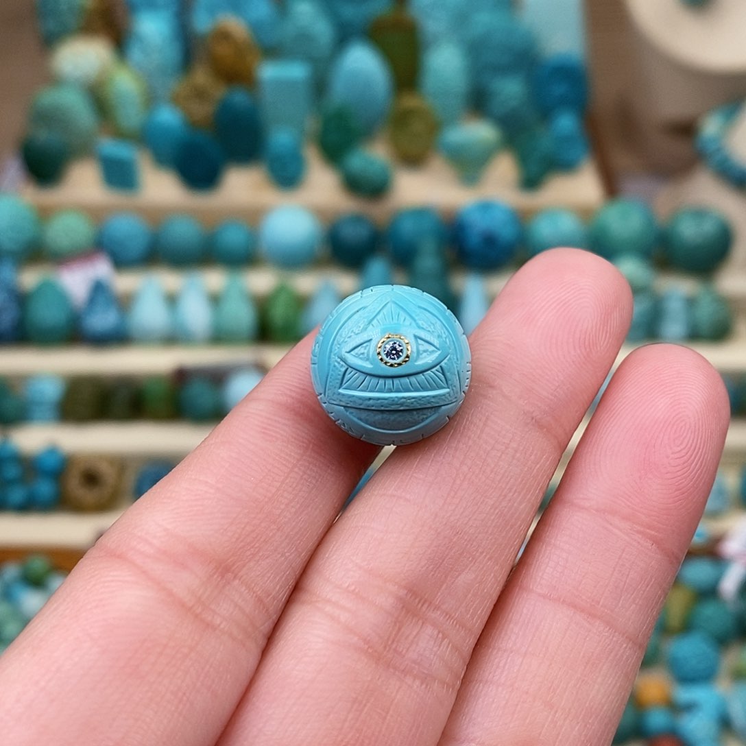 绿松石珠宝奇石未镶嵌