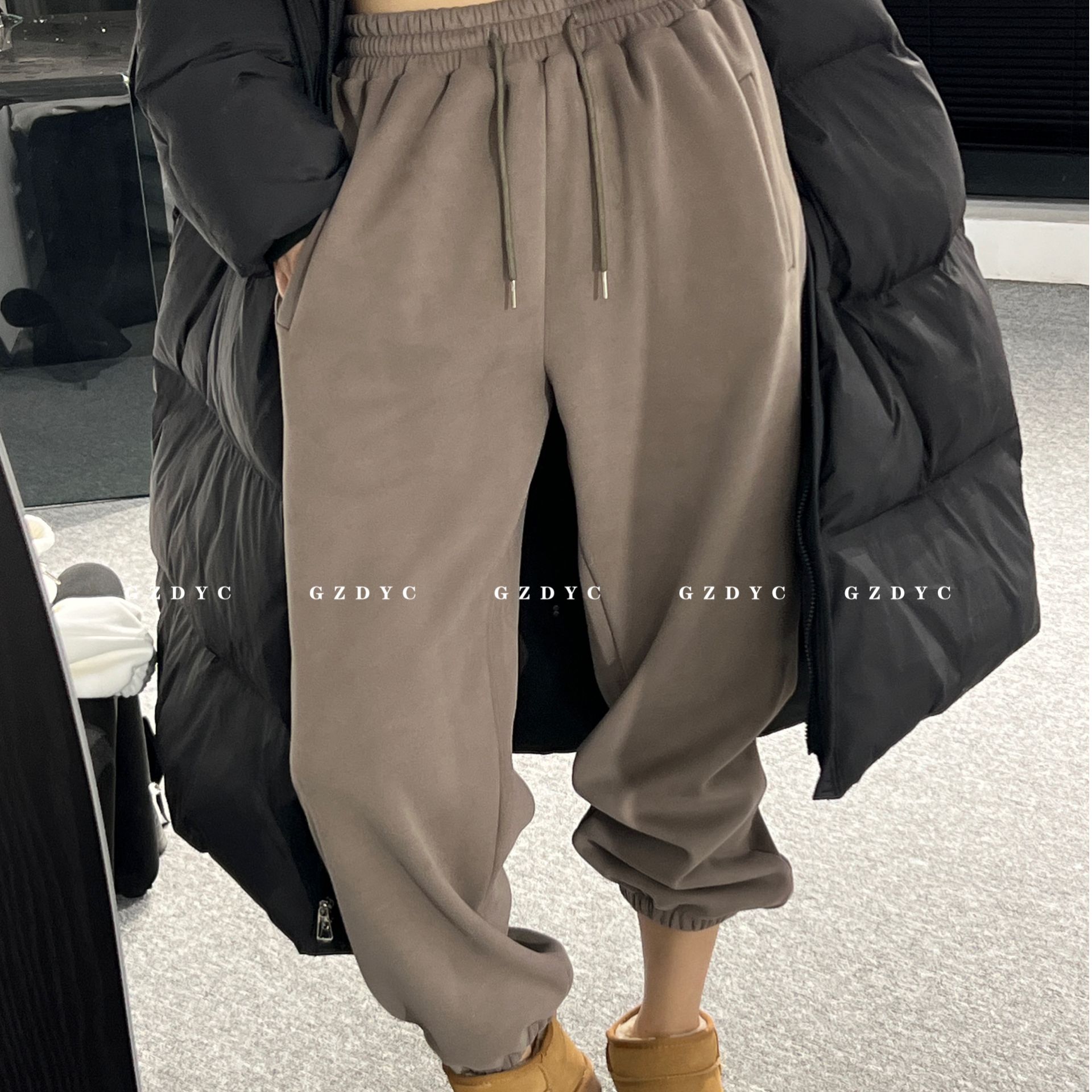 【鸽子的衣橱】  保暖束口加绒加厚韩版时尚休闲百搭宽松潮流卫裤