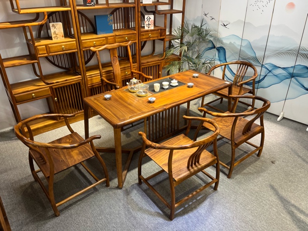 南美胡桃木富贵茶桌不包邮