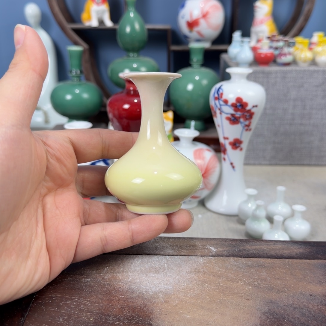 陶瓷手工小花器摆件