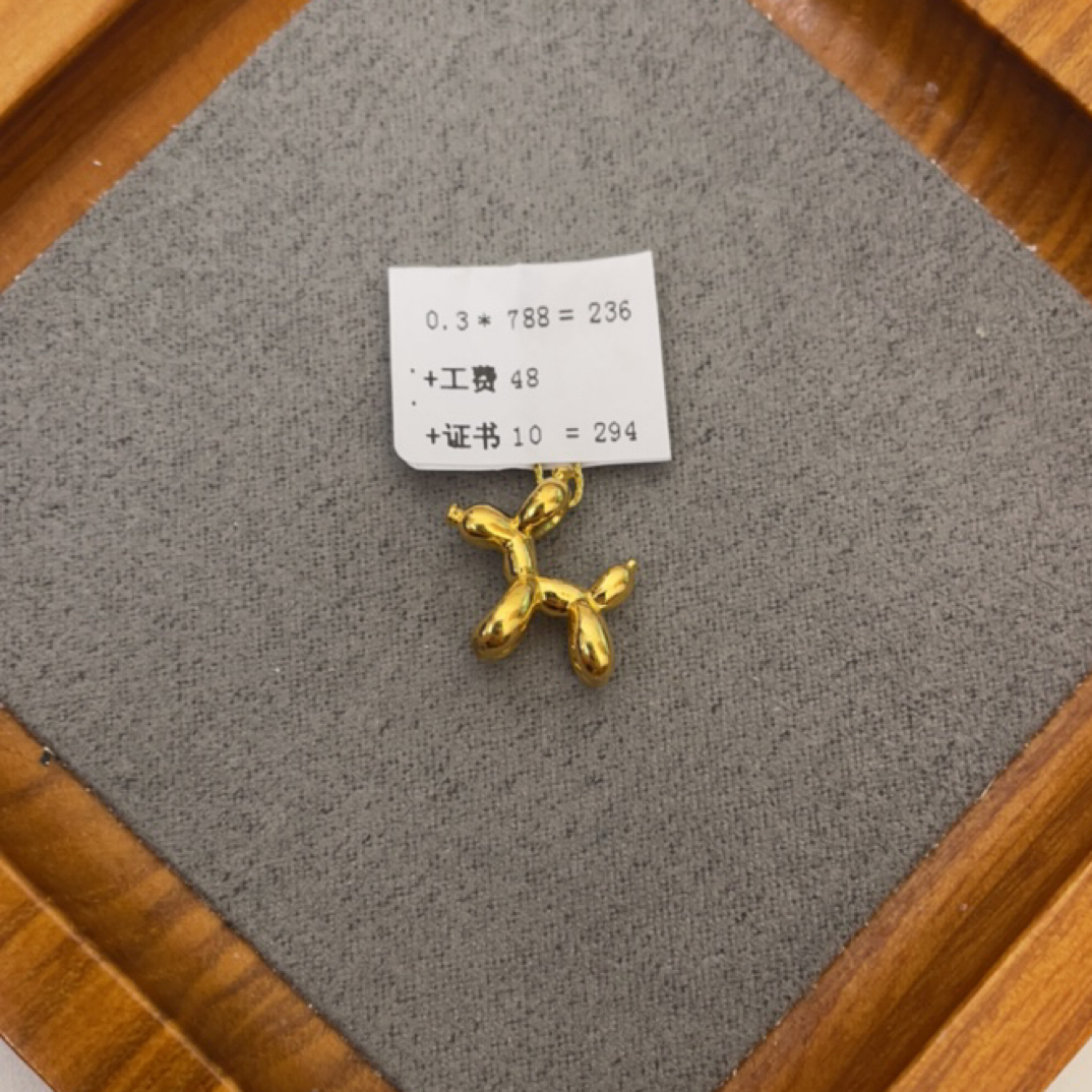 R01030气球狗足金999 