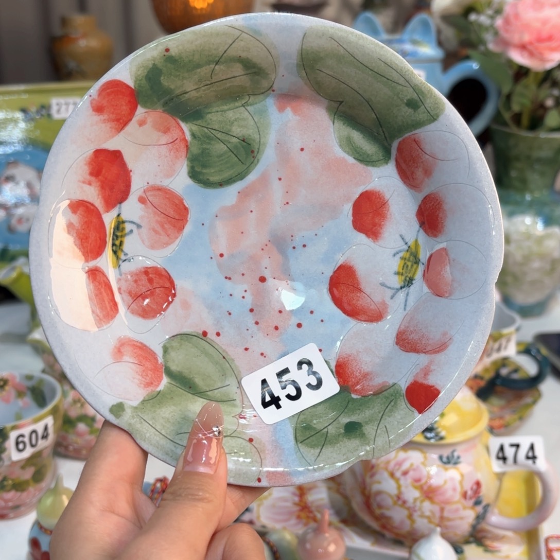 景德镇手绘高温釉下彩陶瓷茶具