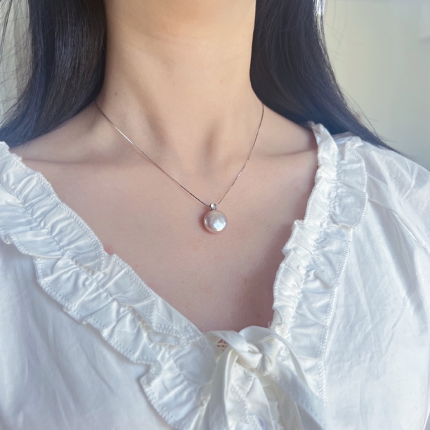 合金项链 合金项链 Cuddle手作 S925经典香水瓶紫珠项链