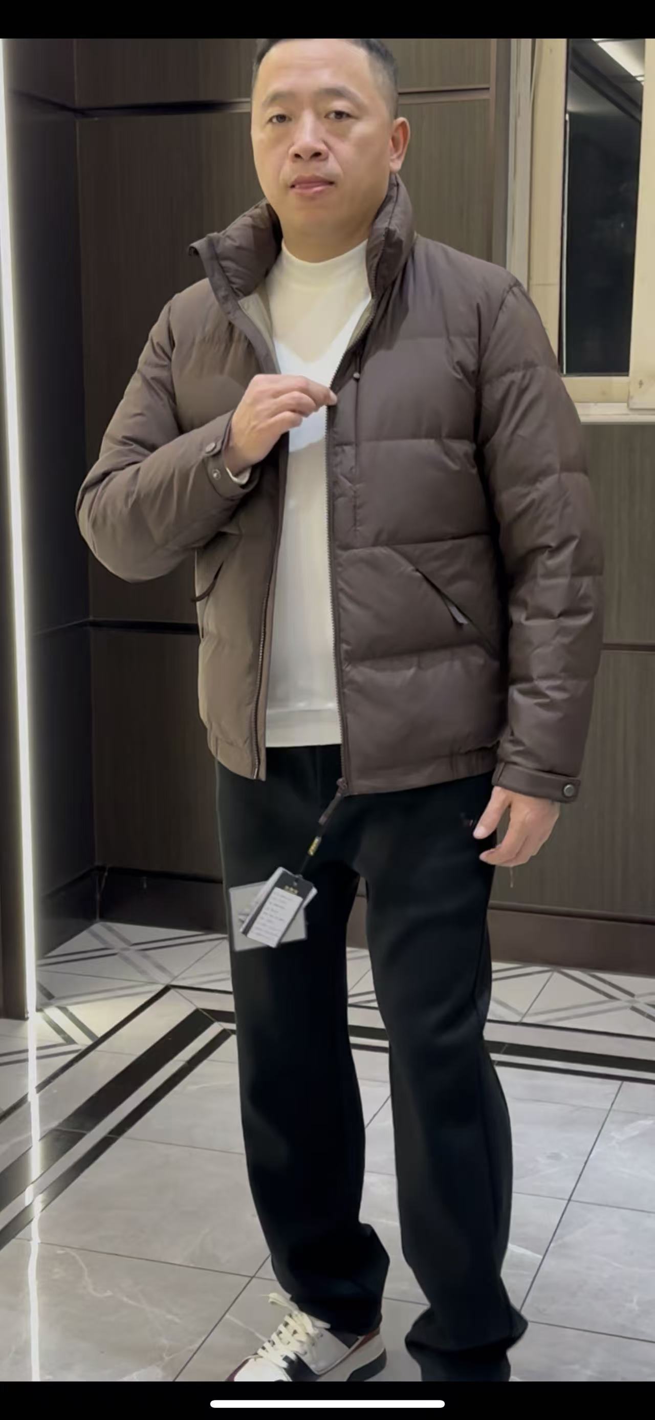 男款冬季立领鹅绒服1968