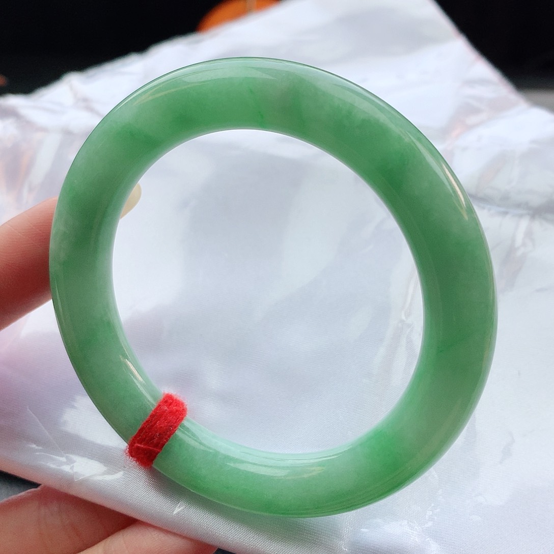 翡翠手镯未镶嵌54圆条882256