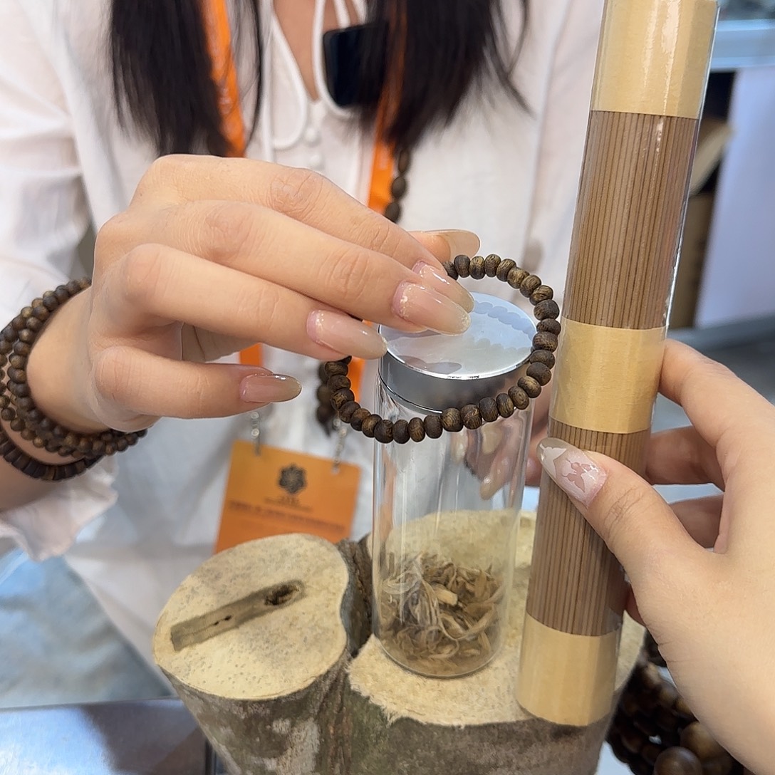 沉香沉香碎屑算盘珠卡6+线香