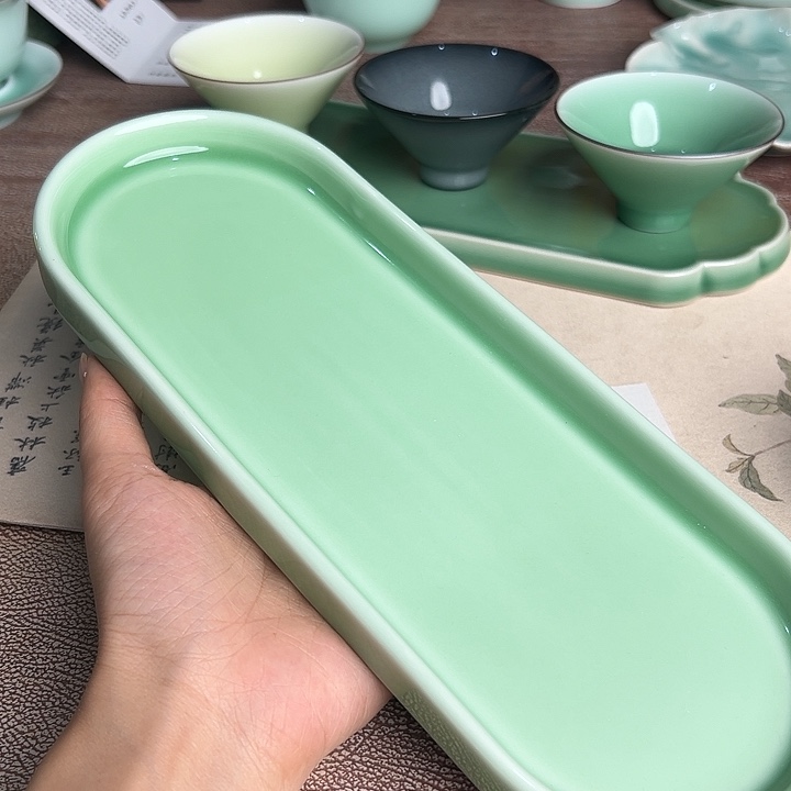 龙泉云间青瓷小米茶器