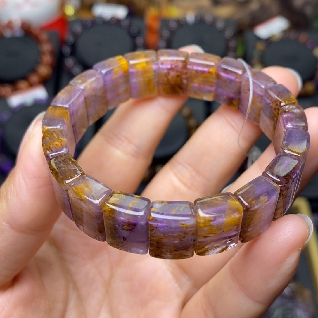 水晶A019极光金多多手牌未镶嵌