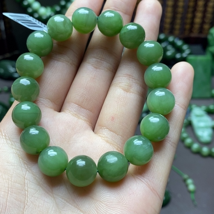 和田玉手串未镶嵌澎**棒