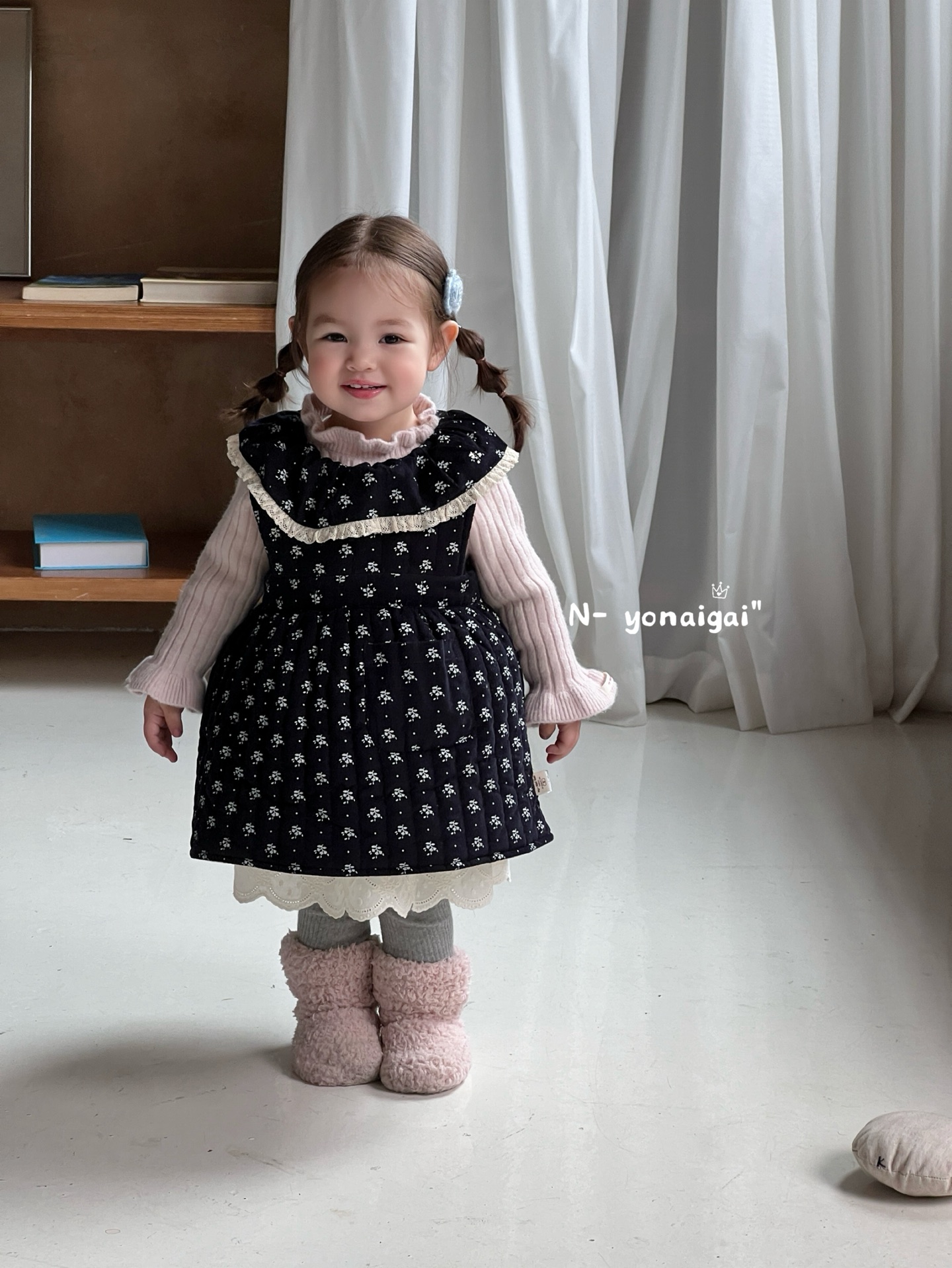 NG--18256--花边毛衣--粉色--NO退NO换