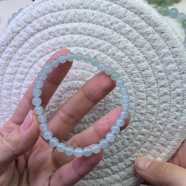 翡翠未镶嵌手串天然翡翠手串卡6