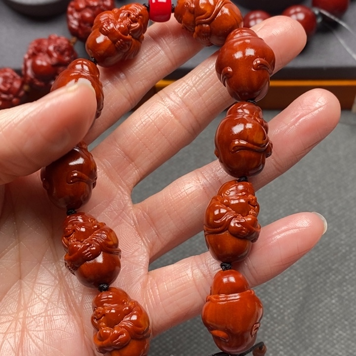 二***¥吊坠橄榄核财神题材