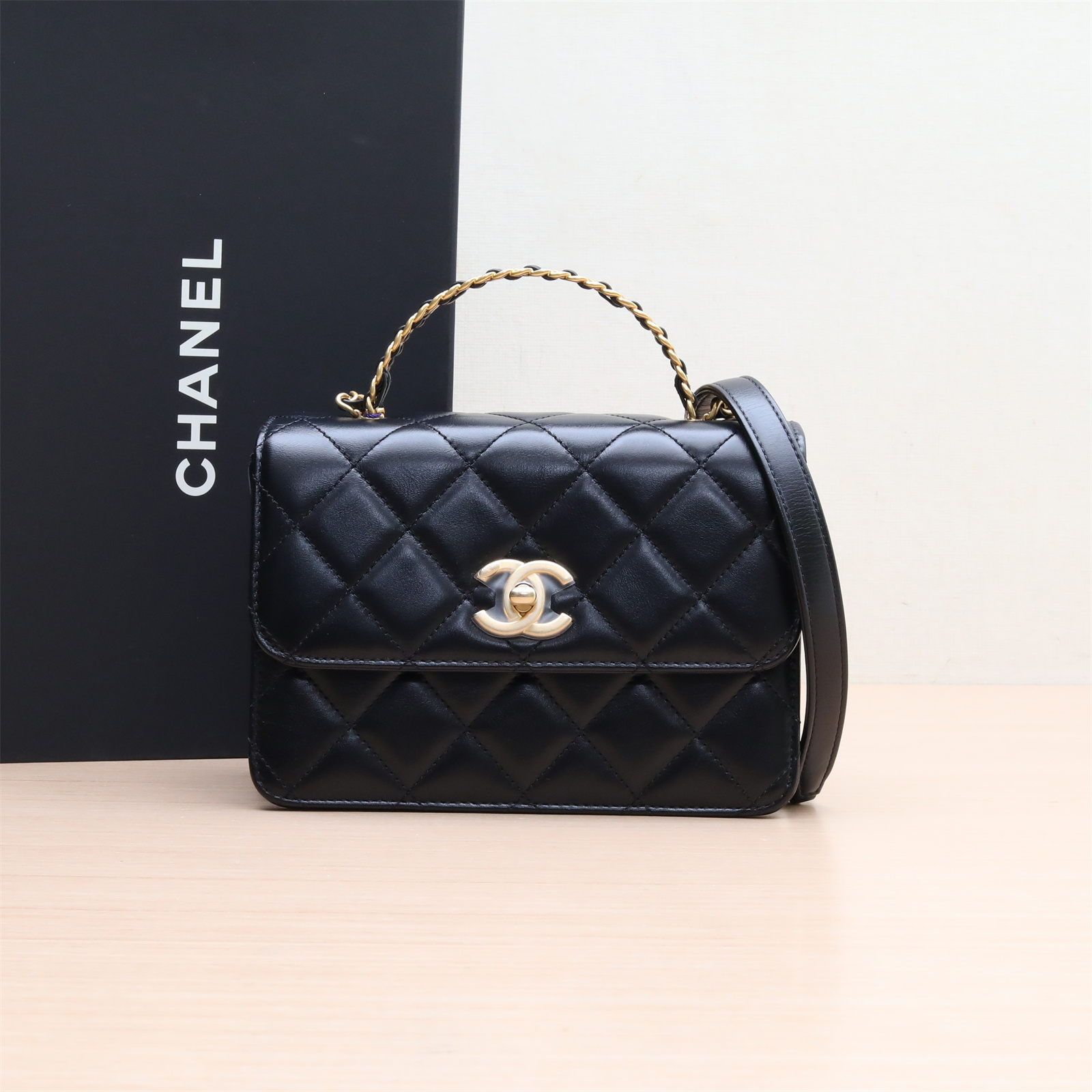 99新 Chanel/香奈儿 23P CF 斜挎包WOC 19.5cmP214240365