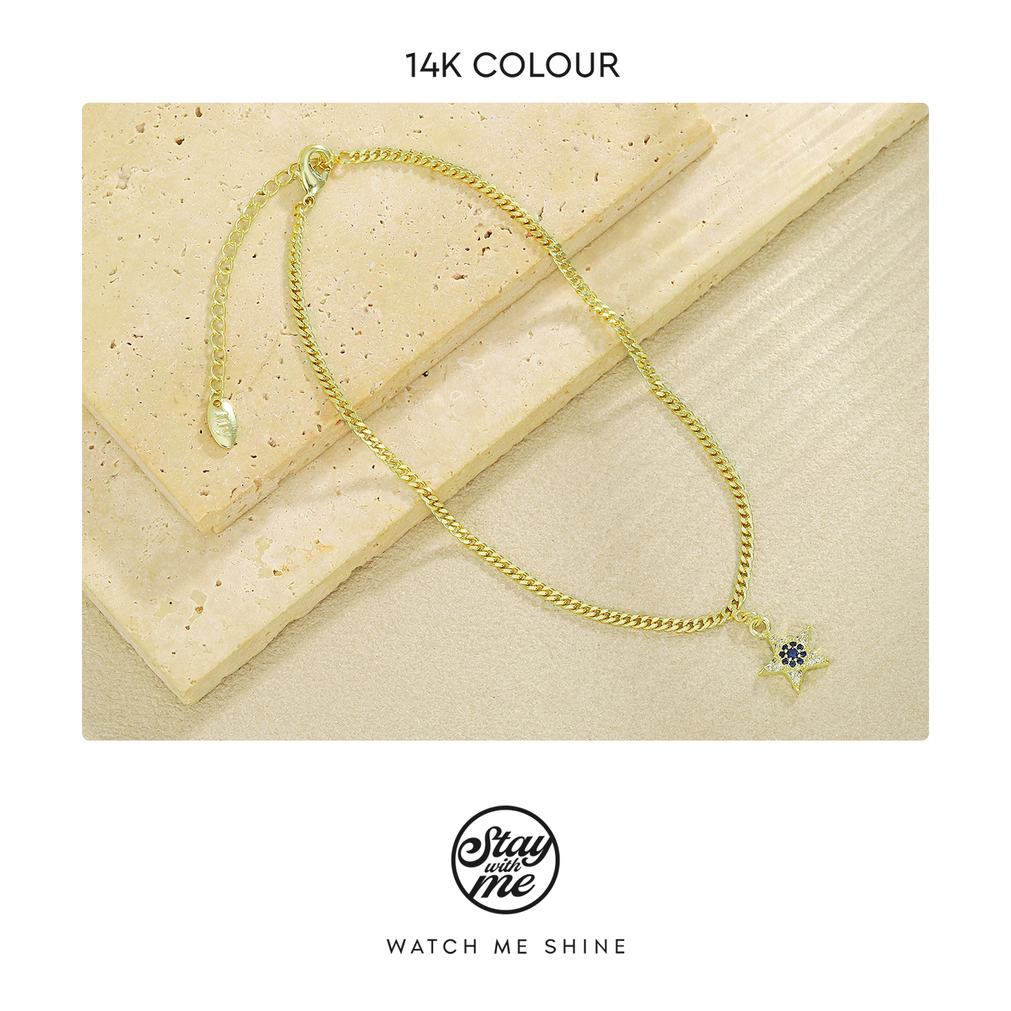 STAY WITH ME 铜合金脚链 小众设计f0229脚链