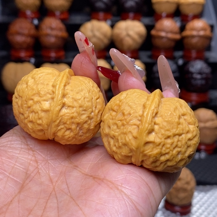 文玩核桃把件石奎元宝32号