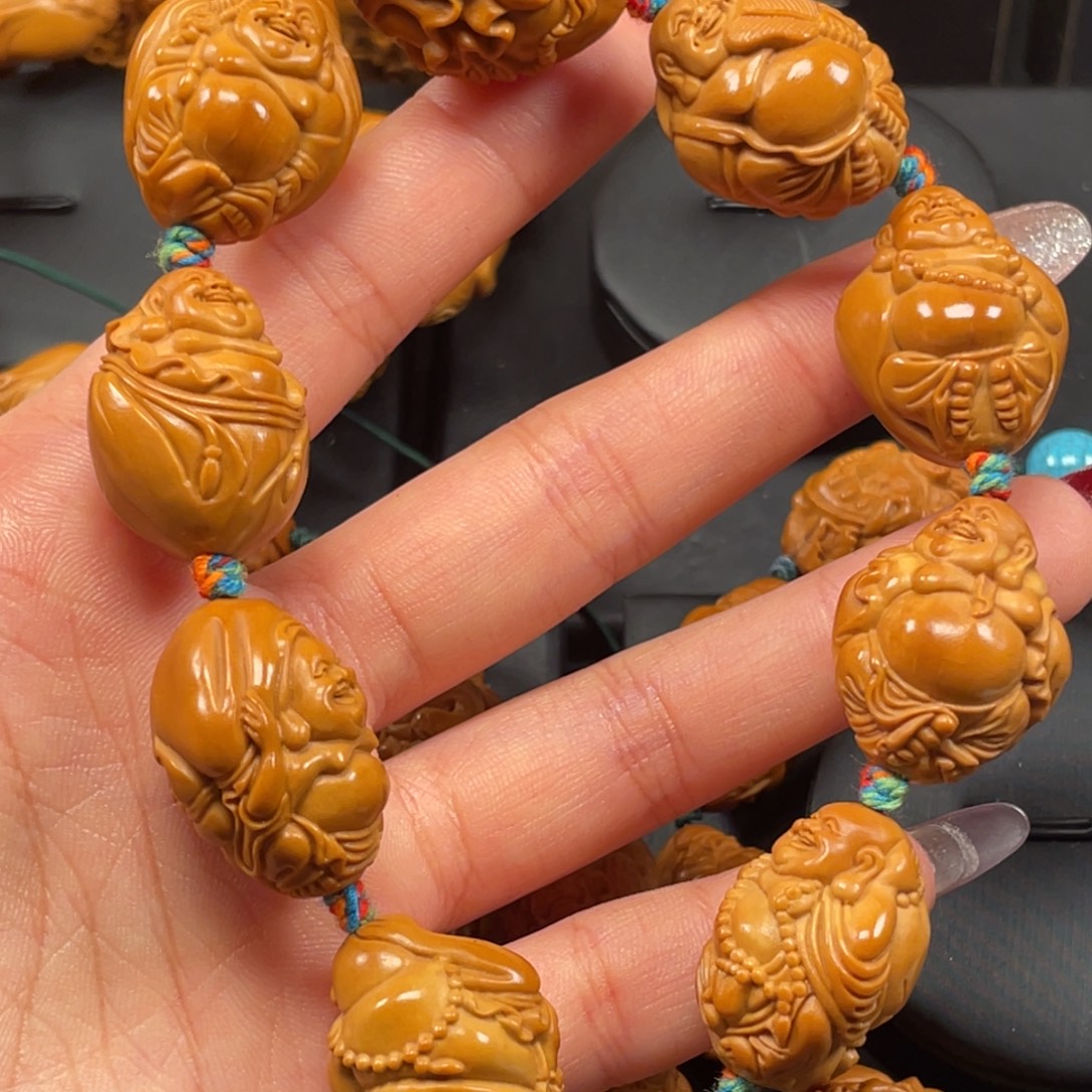 手串/手链橄榄核2.0布袋弥勒橄榄核