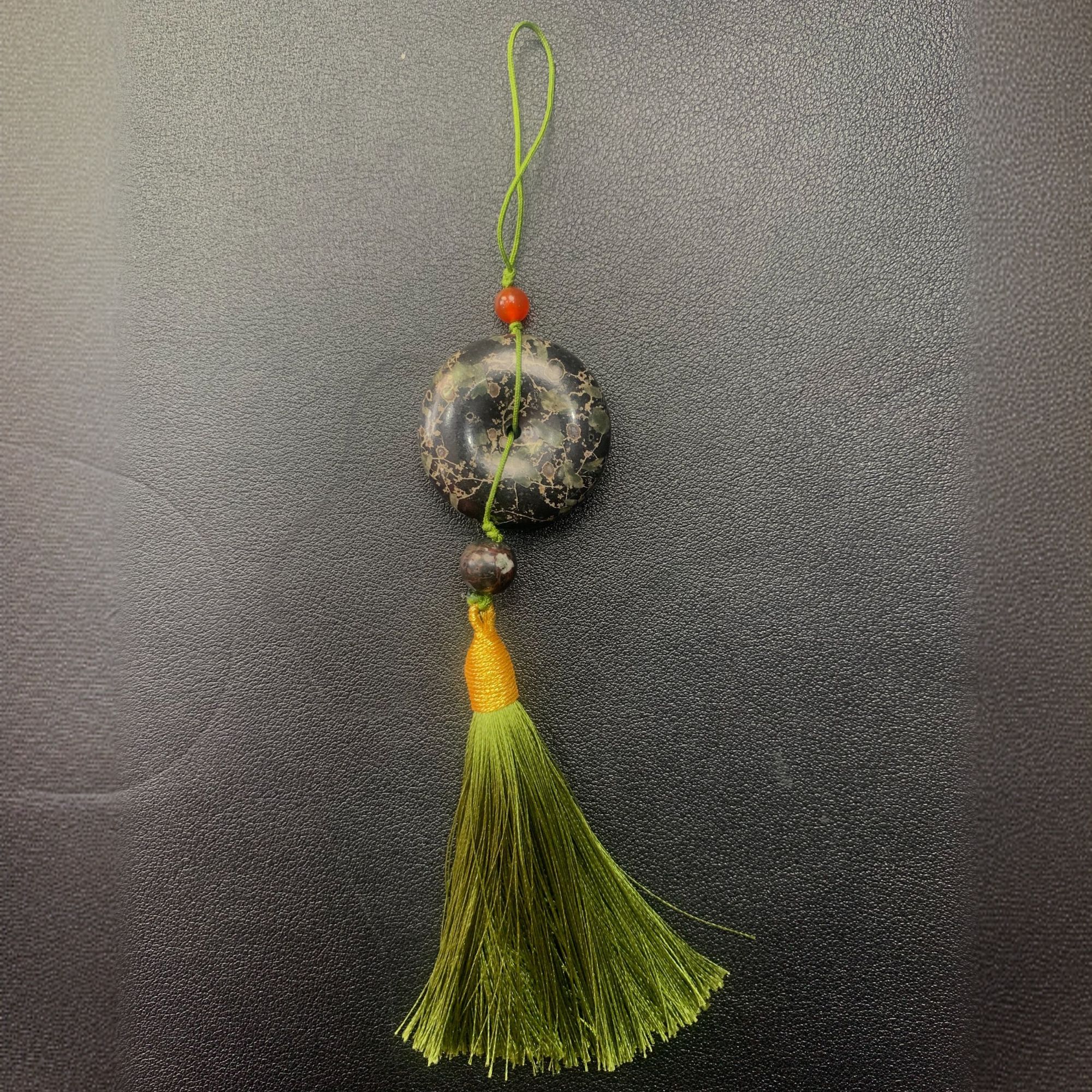 天然梅花玉手机链车挂安山岩多样性发货拍一发一【颜色款式随机】