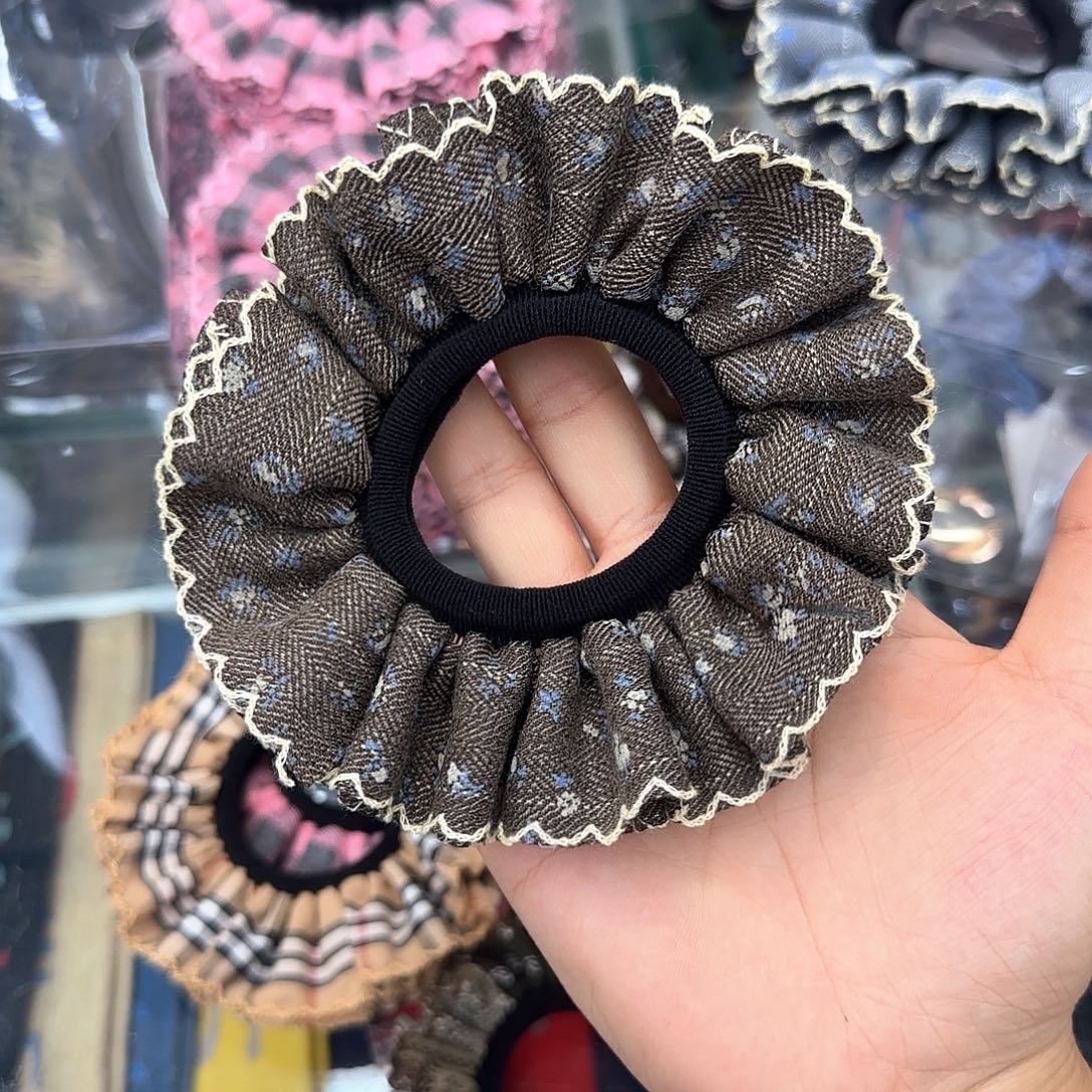 无非金属L16深咖牛仔发圈2只