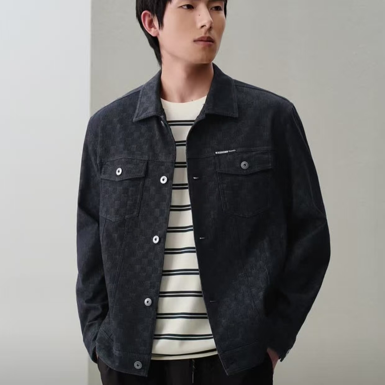 男士时尚工装夹克牛仔极简风1W076A【CK】