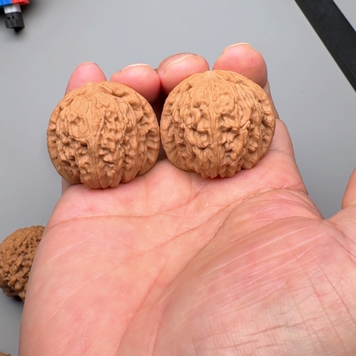 文玩核桃把件白狮子39