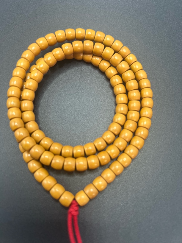 橄榄核长串超S级6.8mm老挝核尖直切110颗