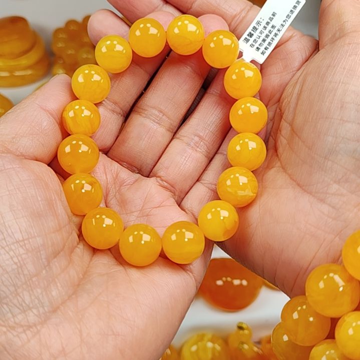 蜜蜡手串未镶嵌手串13