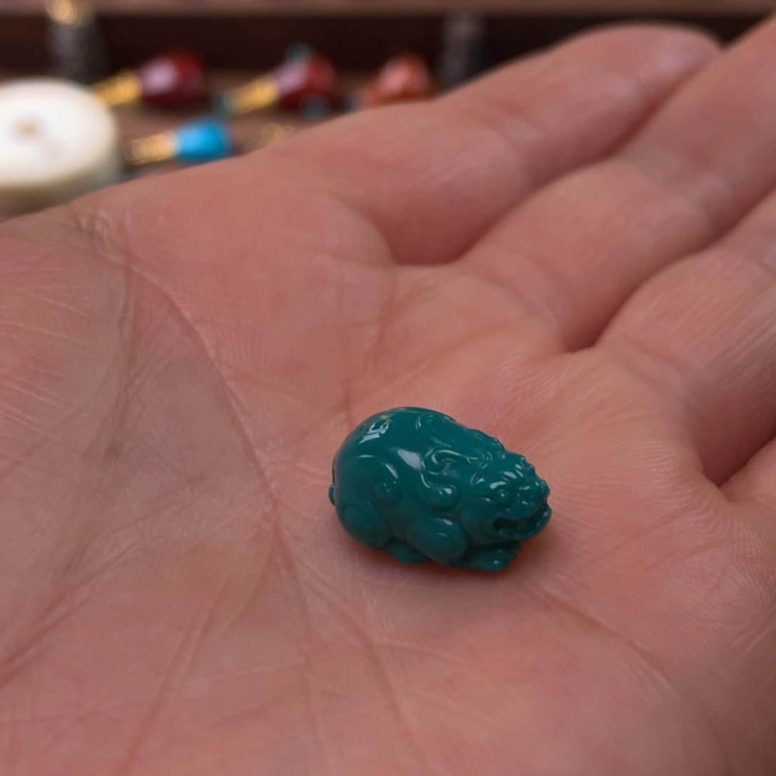 绿松石貔貅未镶嵌沐*