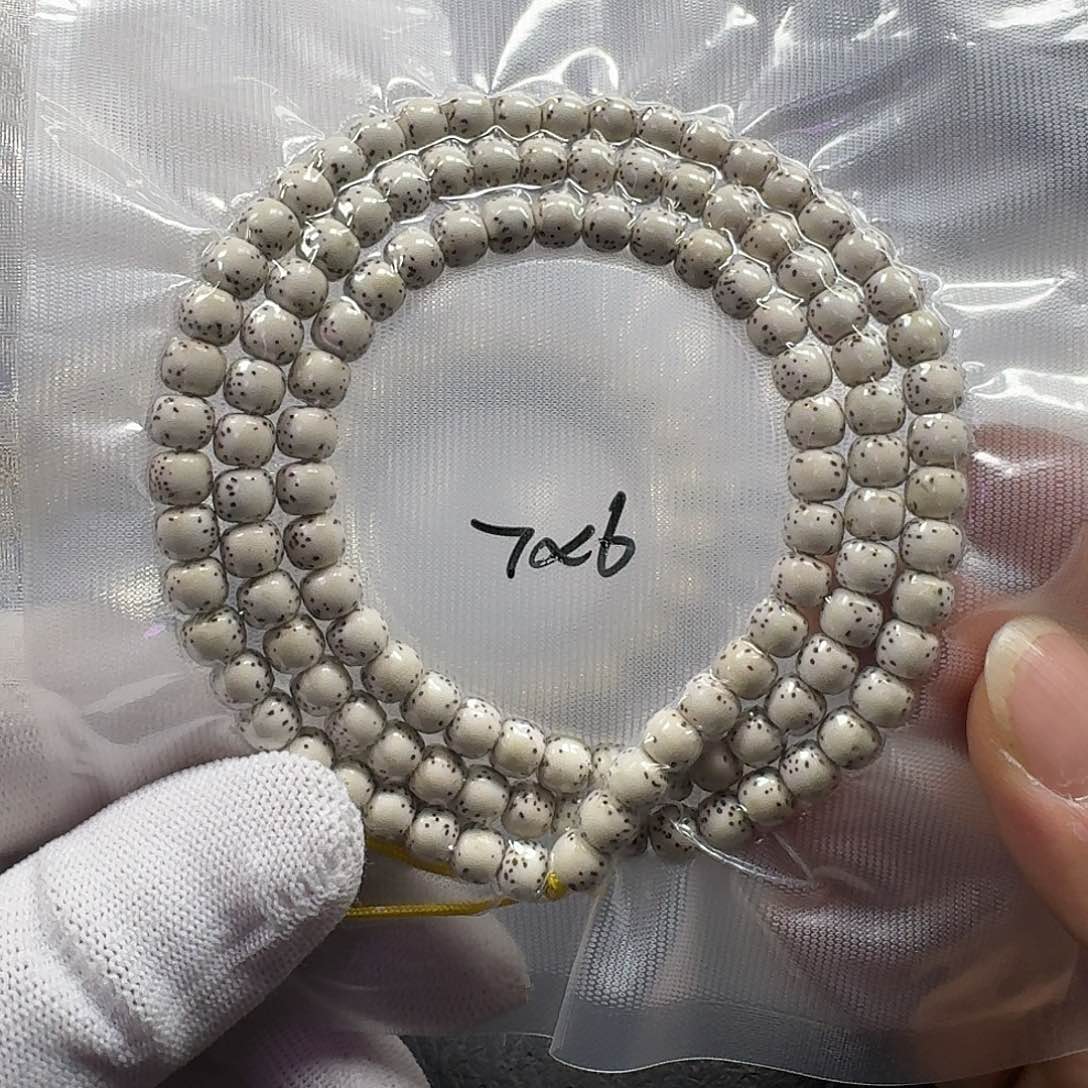 星月菩提手串?*哦星月菩提7*6原生态大留白（轻微走色）