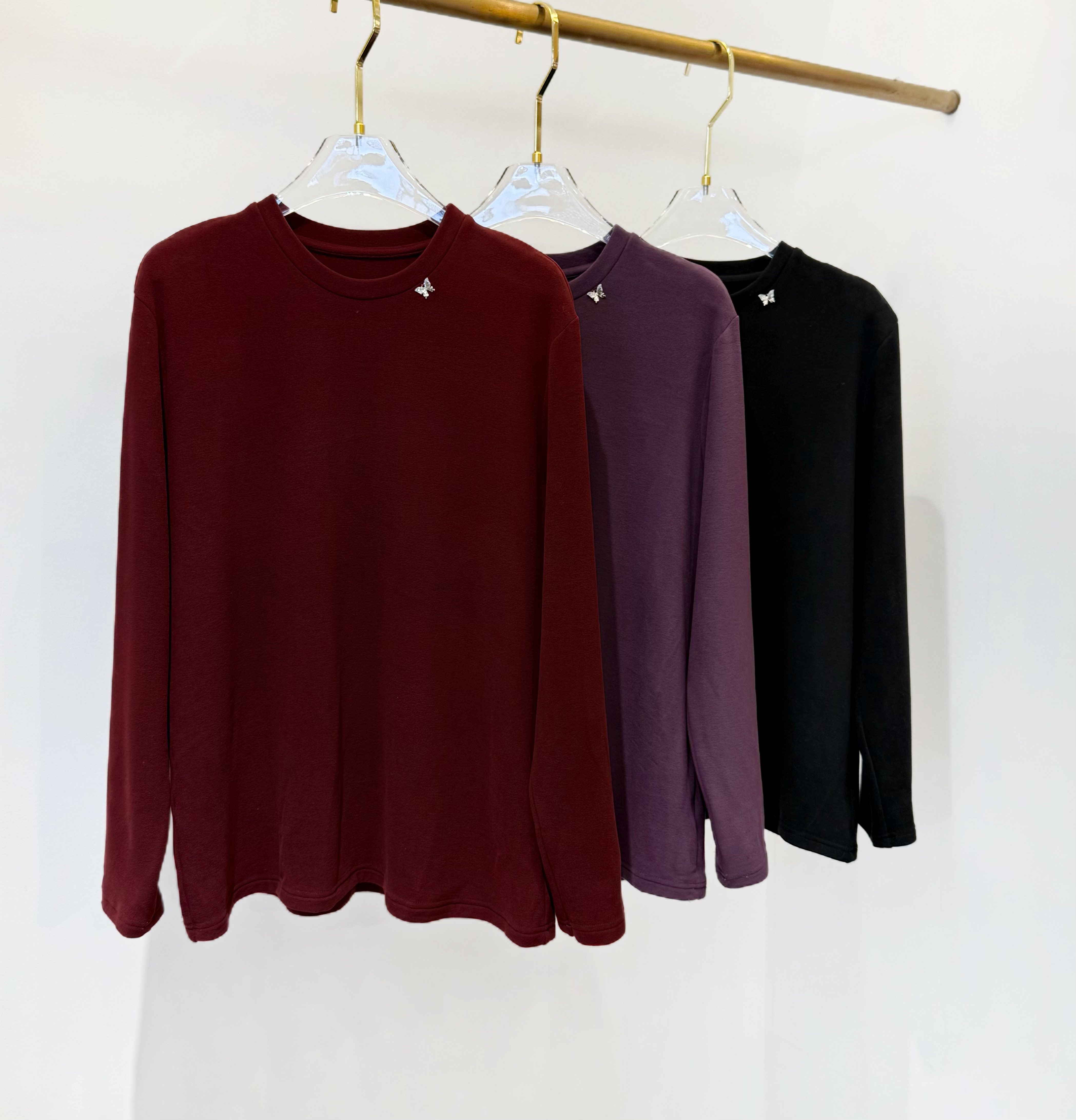 【深圳霞姐】秋冬新品上新大码女装百搭长袖打底上衣