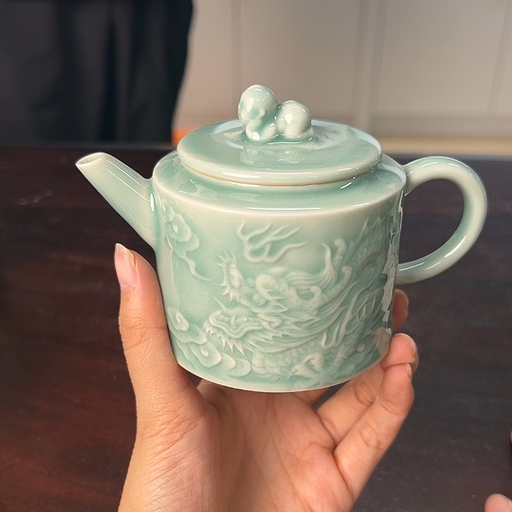 龙泉云间青瓷小米茶器