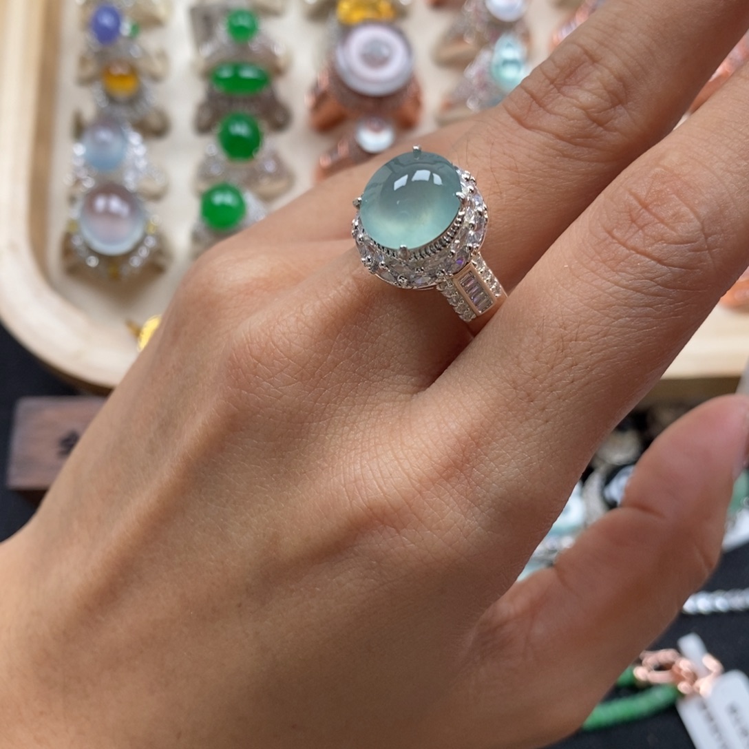 翡翠裸石缅甸天然a货翡翠