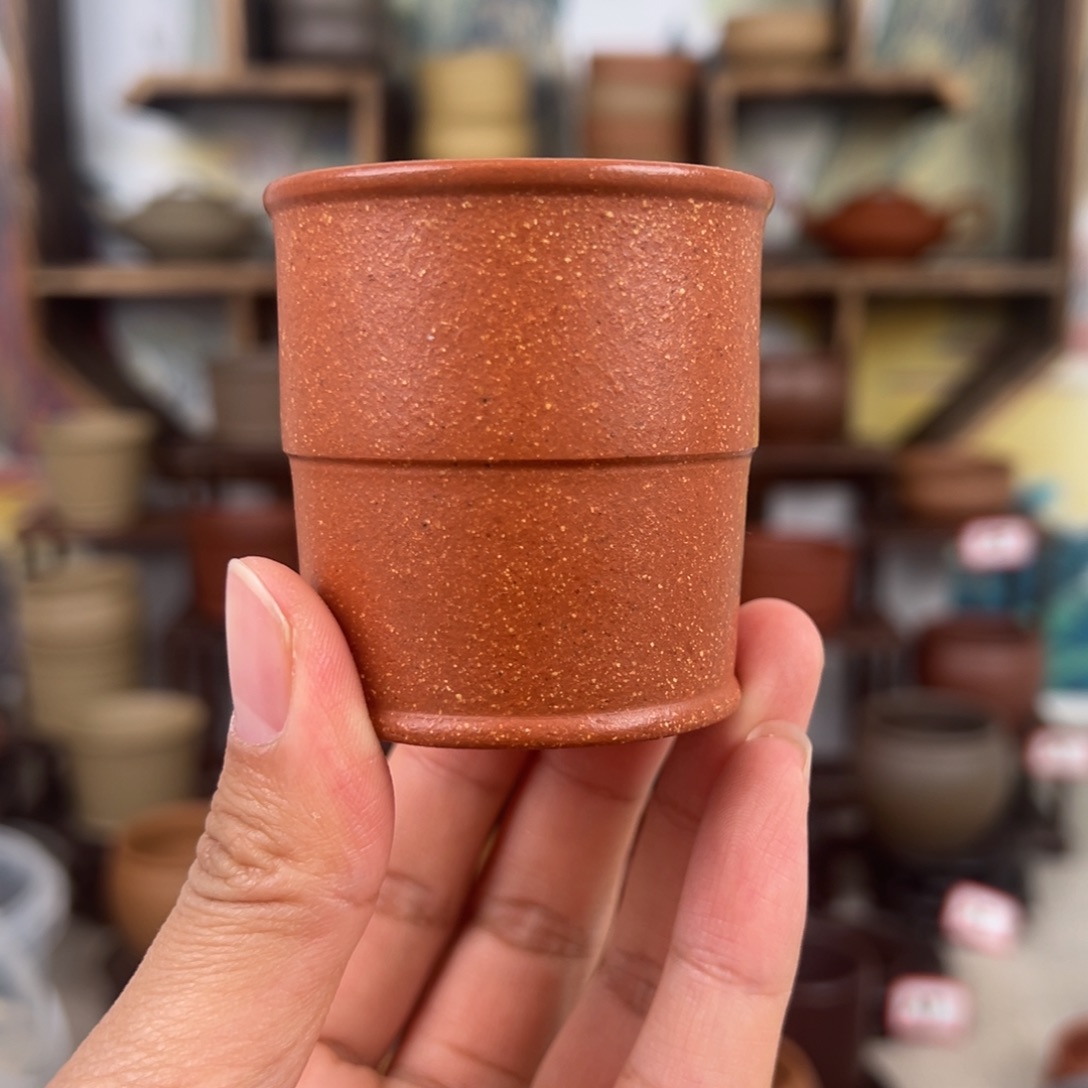 紫砂茶杯拙器甄选，纯原本矿。