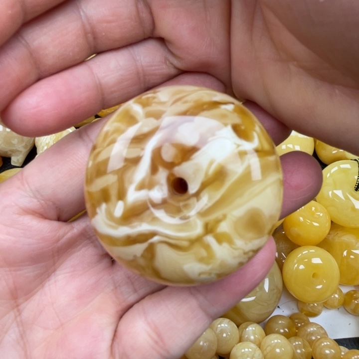 裸石蜜蜡未镶嵌蜜蜡扣重48.7