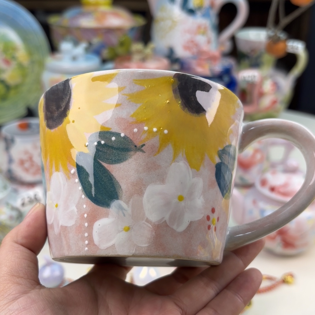 景德镇手绘高温釉下彩陶瓷茶具