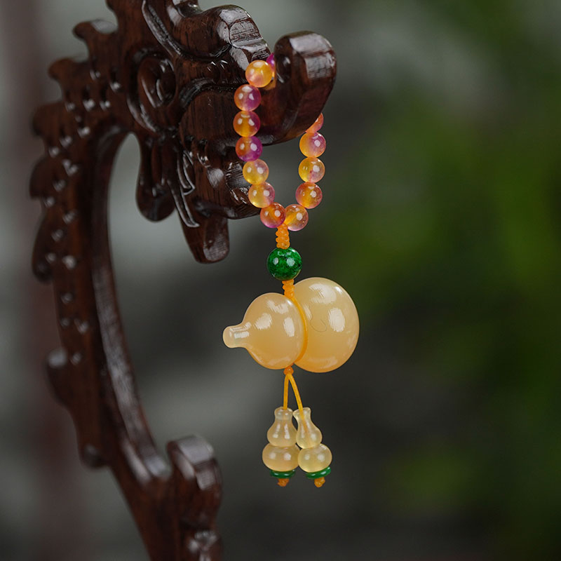    天然羊角手把件吊坠挂件手链手串配饰