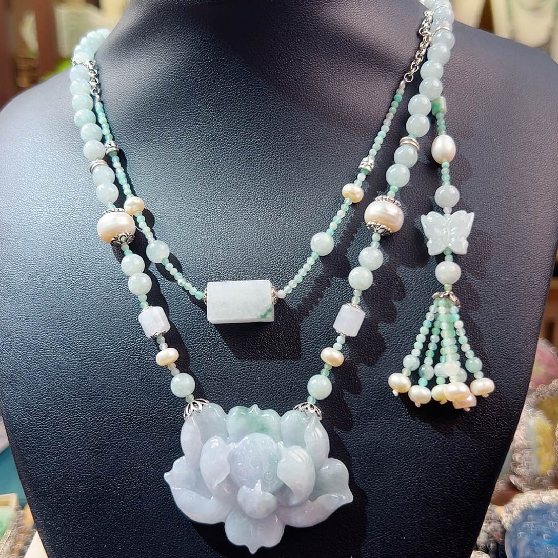 项链翡翠未镶嵌项链