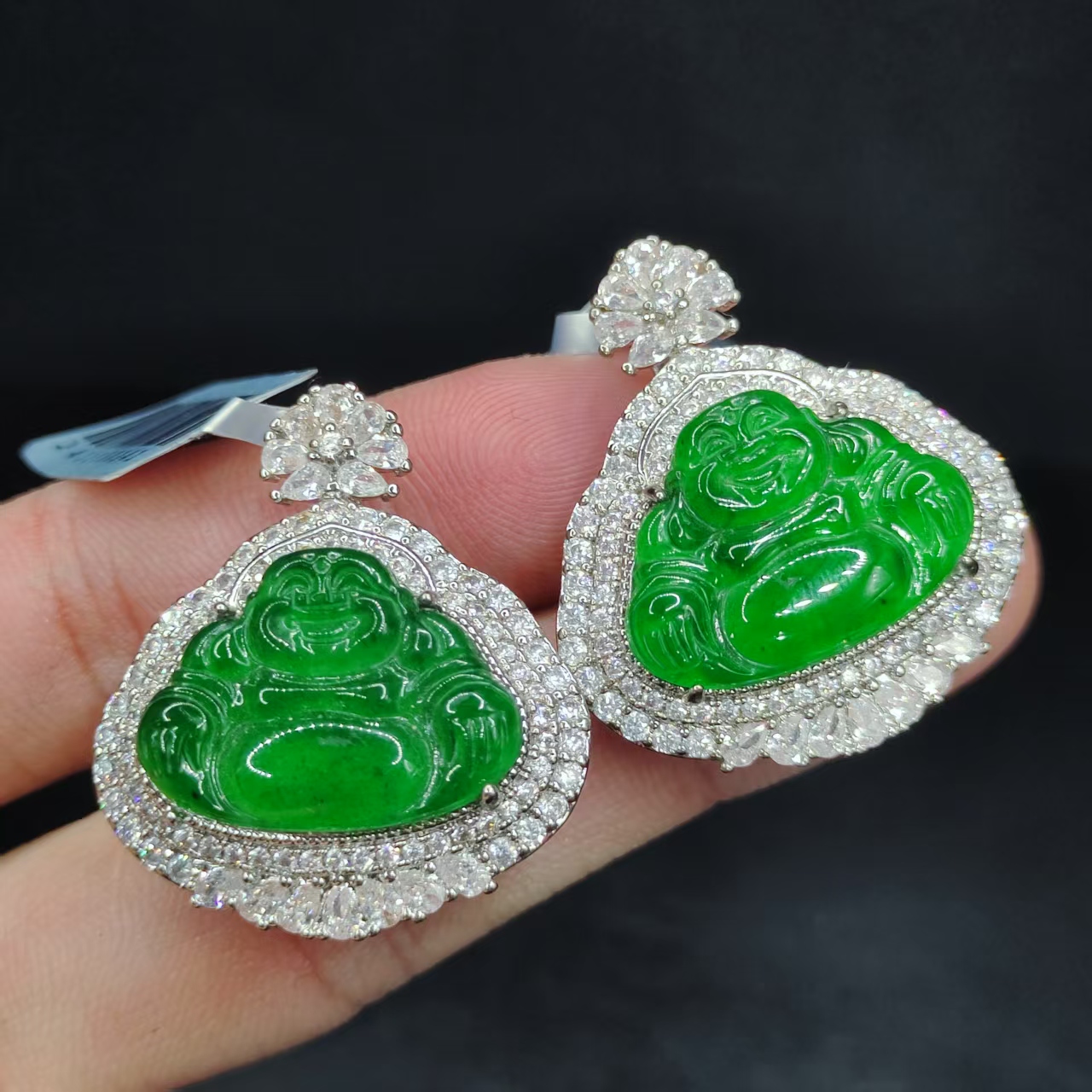 【龙龙严选】翡翠佛公吊坠赠链WJ【多样性发其一】约20-15mm