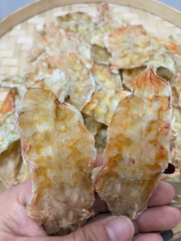 北海船晒野生晒虾片，取虾线，明虾，虎虾原汁原味不添加