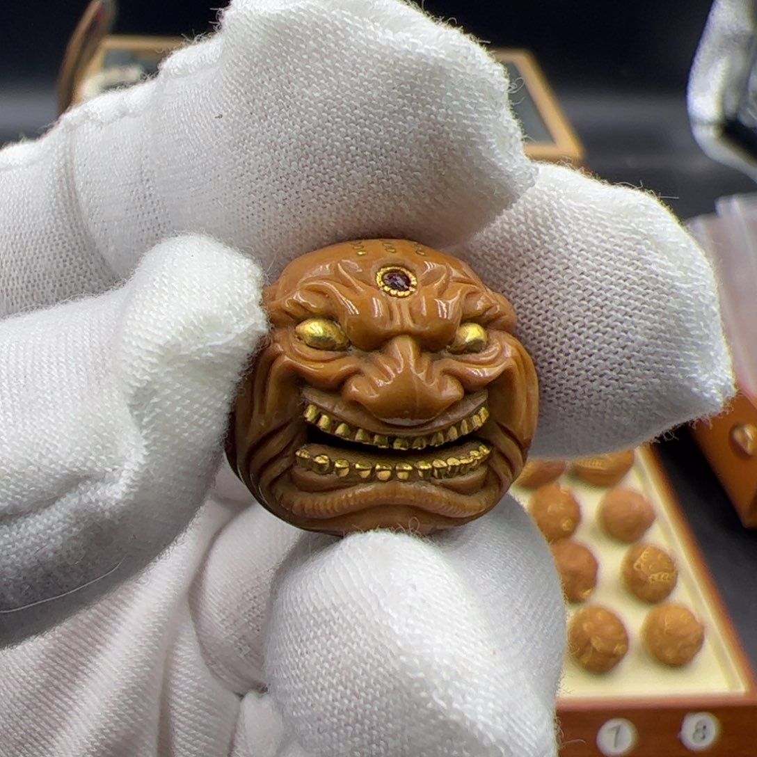 猴头核桃吊坠发***五恶僧