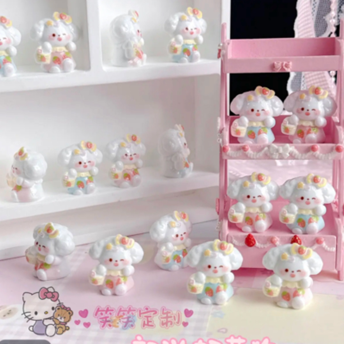 【小雨、笑笑】定制食玩立体树脂diy微缩场景可爱玩具场景配饰