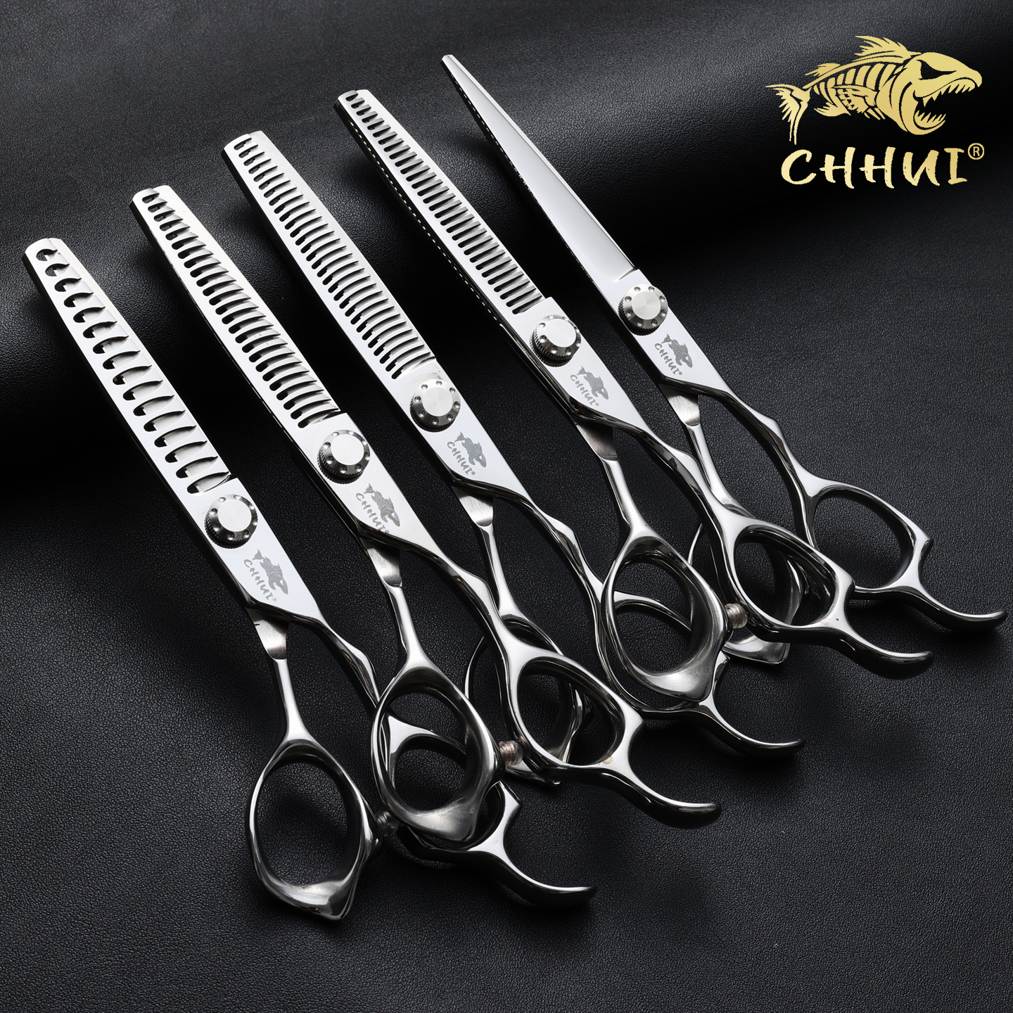CHHUI高品质理发剪刀美发专用平剪无痕调色牙剪打薄鱼骨剪理发店