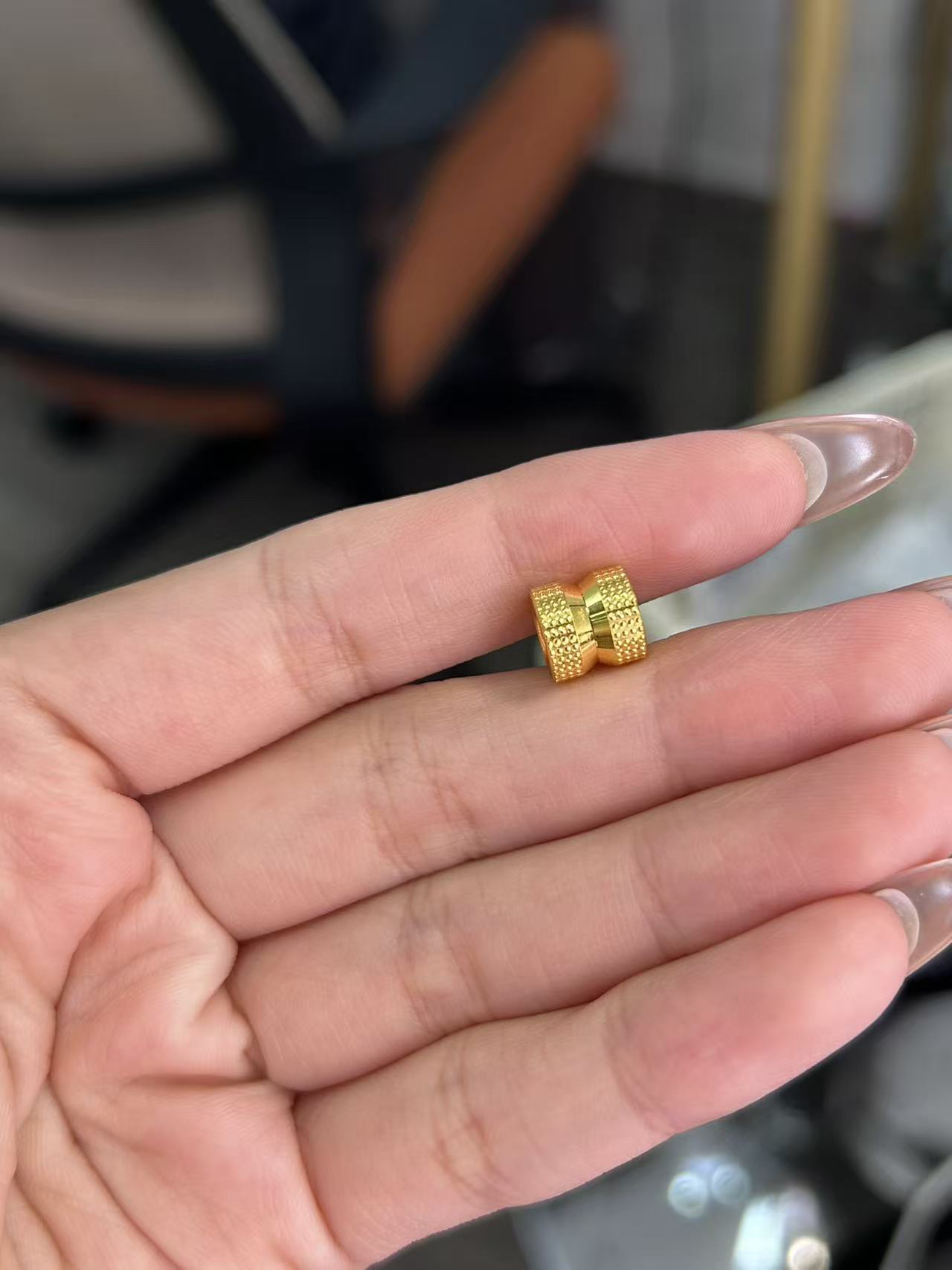 足金999 年轮点点吊坠 1.25