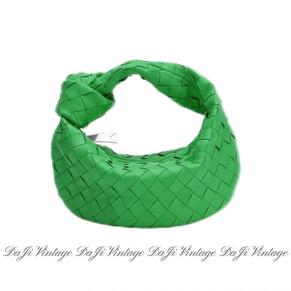 99新 BOTTEGA VENETA/葆蝶家 大吉中古/sh/绿色朱迪手提包