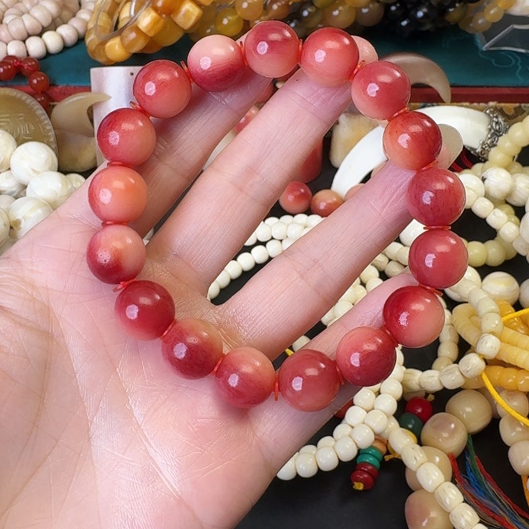 手串/手链驼骨L*F粉驼12尺寸单圈