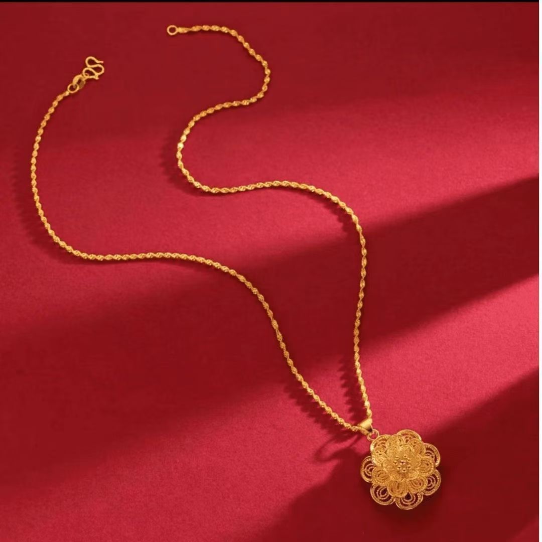 合金项链  合金项链 太阳花项链气质时尚女