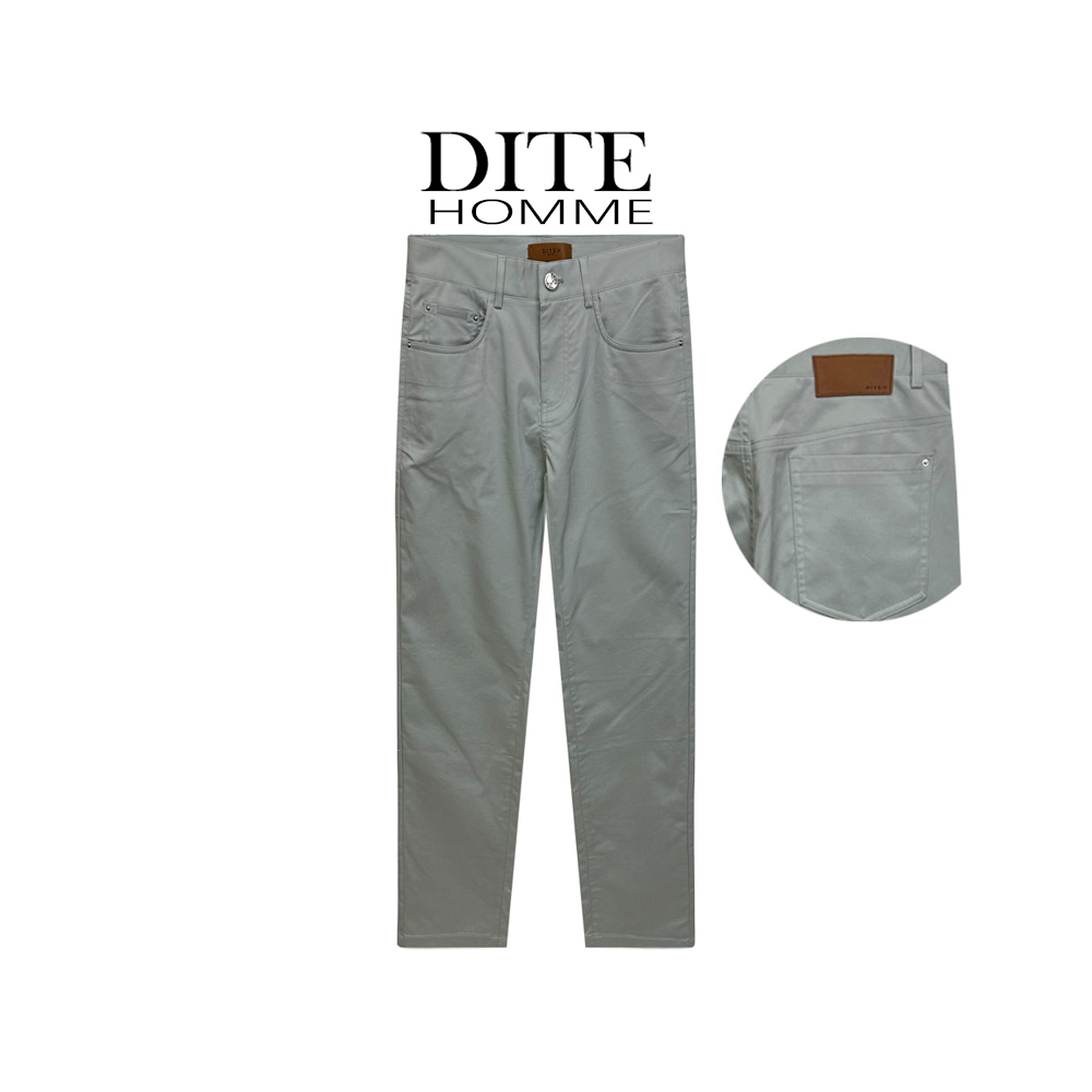 Dite迪特男士春夏男款时尚百搭舒适直筒弹力简约修身休闲裤透气