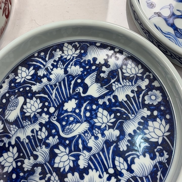 瓷片青花一路连科干泡台景德镇